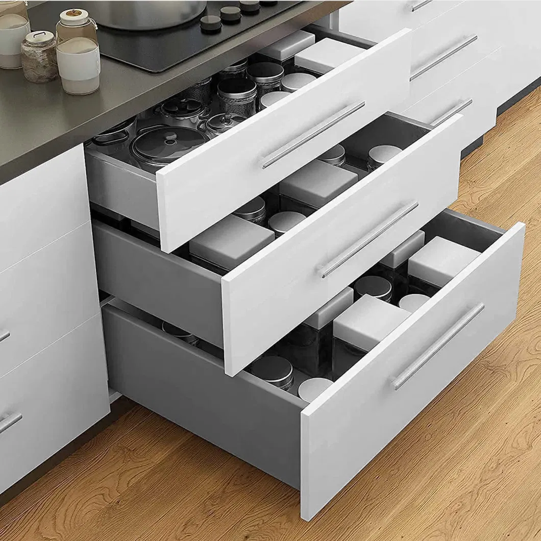 Soft Closing Metal Tool Box Drawer Slide Tandem Box Kitchen Drawer System Used on Furniture Cabinet Drawers