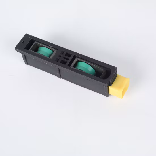 Пластиковый кронштейн с двойным V-образным пазом, нейлоновый шкив, раздвижной алюминиевый дверной ролик